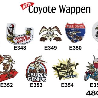 【WECW】ワイリー コヨーテ ワッペン 全9種 ダスター WILE E COYOTE DUSTER Plymouth(参考上代￥480/ロット:6)
