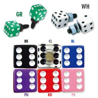 【AA113】ダイス ライセンスボルト 2本セット サイコロ DICE(参考上代￥1300/ロット:2)