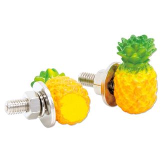 【AA113PBP】ブルーパニック パイナップル ライセンスボルト 2本セット ナンバープレート Blue Panic Pineapple(参考上代￥2100/ロット:2)