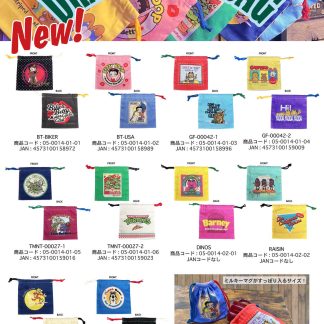 【ACKC】巾着 アメリカン キャラクター アドバタイジング アメキャラ(参考上代￥680/ロット:3)