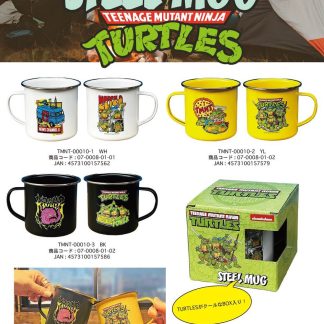 【TMNTMG】ミュータント タートルズ スチール マグカップ TMNT ティーンエイジ ニンジャ TURTLES(参考上代￥1900/ロット:2)