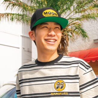 【CM199】ムーンアイズ MOON オーバル フラット バイザー ハット キャップ(参考上代￥5800/ロット:1)