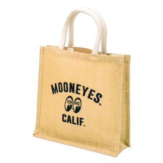 【FM241M】ムーンアイズ CALIF. ジュート トートバッグ Mサイズ MOONEYES(参考上代￥2300/ロット:1)