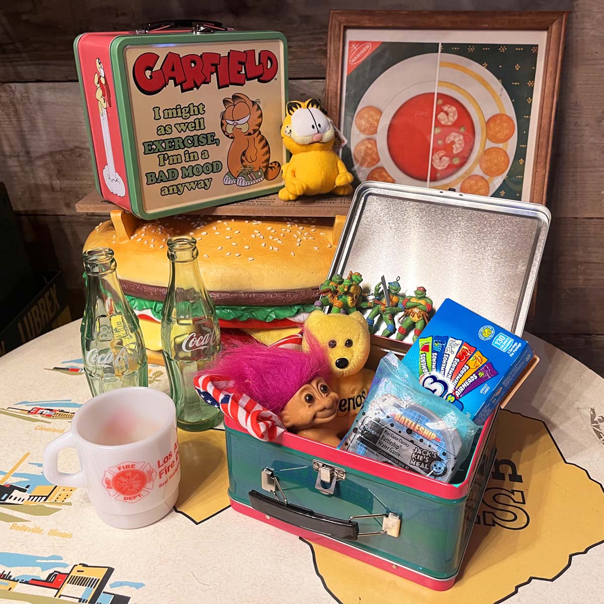 VTLB】ヴィンテージ ランチボックス ブリキ缶 VINTAGE LUNCH BOX