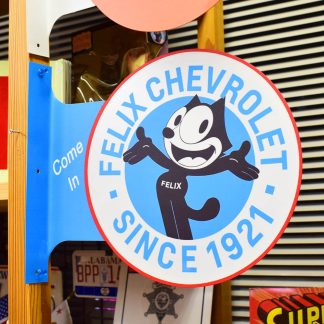 【RF-FELIX】FELIX ラウンド フランジ サイン 看板 メタル ブリキ 垂直 壁面 店舗 アドバタイジング フィリックス(参考上代￥3800/ロット:1)