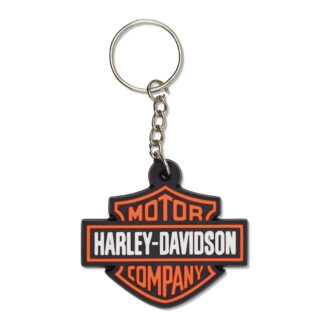 【LKR008】ハーレーダビッドソン B&S ラバー キーホルダー キーチェーン キーリング HARLEY DAVIDSON(参考上代￥400/ロット:6)