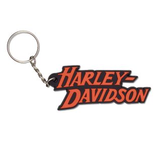 【LKR009】ハーレーダビッドソン ロゴ ラバー キーホルダー キーチェーン キーリング HARLEY DAVIDSON(参考上代￥400/ロット:6)