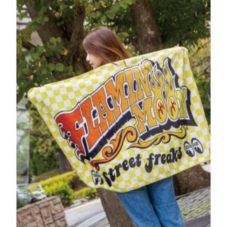 【MGA028YE】ムーンアイズ FLAMIN' MOON フリース ブランケット MOONEYES(参考上代￥3200/ロット:1)