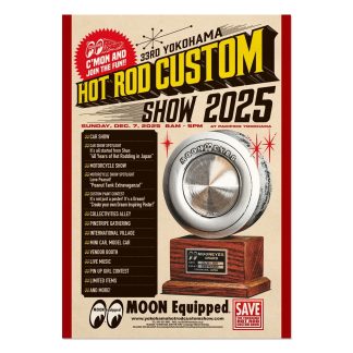 【MGPOHR25-1】33rd YOKOHAMA HOT ROD CUSTOM SHOW 2025 フォト ポスター ムーンアイズ HRCS(参考上代￥800/ロット:3)