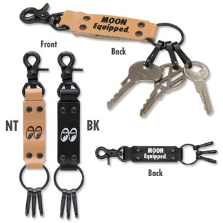 【MKR166】ムーンイクイップド レザー キーフック MOON Equipped MOONEYES(参考上代￥1650/ロット:2)