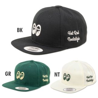 【MQC045】ムーンアイズ Hot Rod Nostalgia パネル フラット バイザー キャップ MOONEYES(参考上代￥6500/ロット:1)