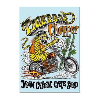 【MQD039】ムーンアイズ MCCS Tiger Chopper ステッカー ムーンアイズ(参考上代￥600/ロット:3)