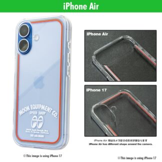 【MQG219-A】ムーンアイズ MOON Equipment Co. Speed Shop iPhone Air ハードケース クリア MOONEYES(参考上代￥2500/ロット:1)