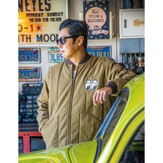 【MQW064BR】ムーンアイズ MOON Equipment Co. Speed Shop ダック キルティングジャケット MOONEYES(参考上代￥22000/ロット:1)