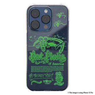 【RAF615CF】ラットフィンク Rat Fink of America iPhone 15 ハードケース クリア(参考上代￥3000/ロット:1)