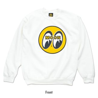 【SM001WH】ムーンアイズ アイボール スウェットシャツ MOONEYES(参考上代¥6200-7200/ロット:1)