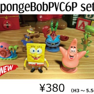 【SBPA】スポンジボブ PVC フィギュア アソート SpongeBob(参考上代￥380/ロット:6)