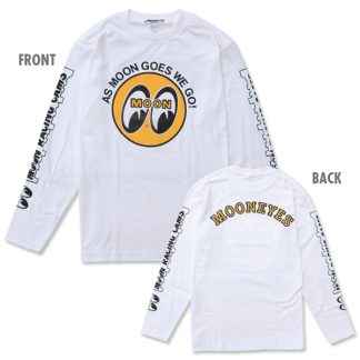 【TM007WH】ムーンアイズ アイボール ロングスリーブ Tシャツ MOONEYES(参考上代￥4200/ロット:1)