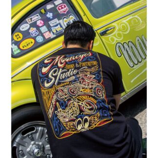 【TM946BK】ムーンアイズ Sign & Pinstriping Studio 26 Tシャツ MOONEYES(参考上代￥5200-6000/ロット:1)