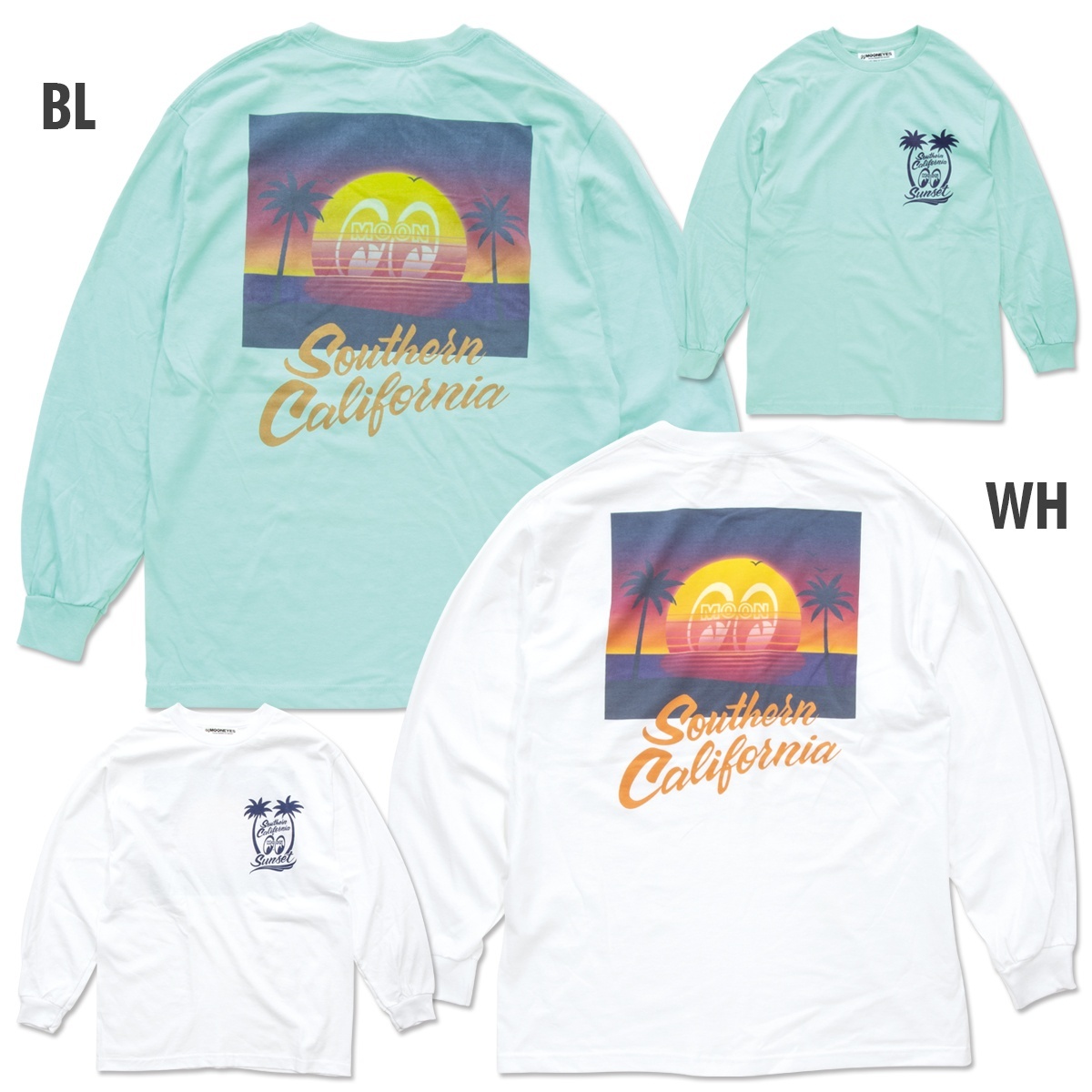 TML900】ムーンアイズ SoCal Sunset ロング スリーブ Tシャツ MOONEYES 