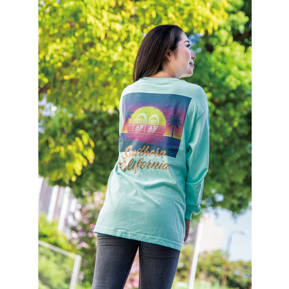 TML900】ムーンアイズ SoCal Sunset ロング スリーブ Tシャツ MOONEYES 